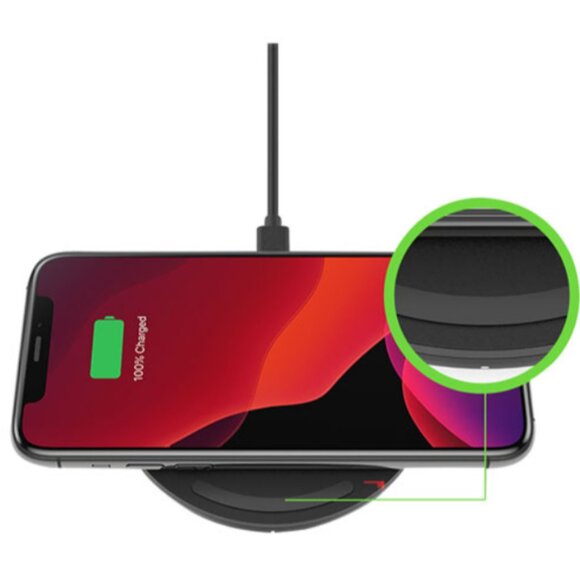 Belkin Quick Charge 10W Qi-Certified Charging Pad: Fast. Sleek. Wireless Power - Picture 2 of 6
